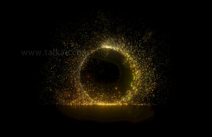 金色粒子传送正