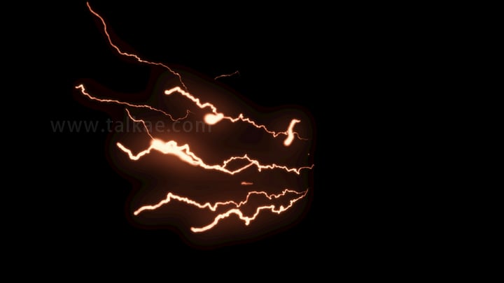 魔法能量电流闪电特效-02