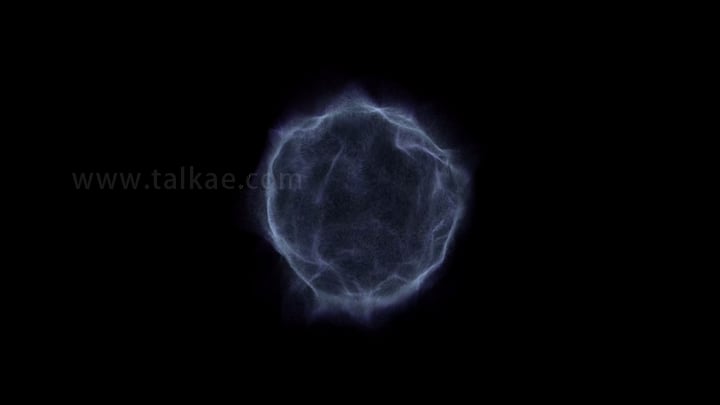 4K兰色粒子流魔法球