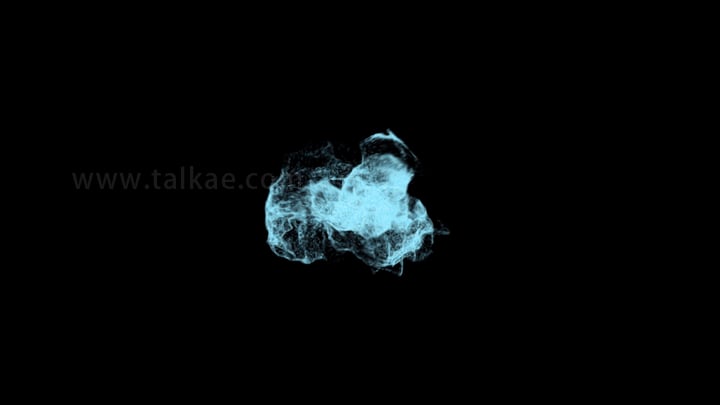 4K蓝色粒子魔法球-1