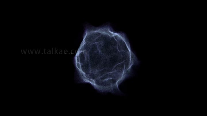 4K紫色粒子魔法球