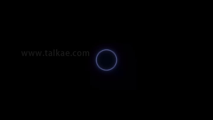 4K 蓝色粒子冲击波