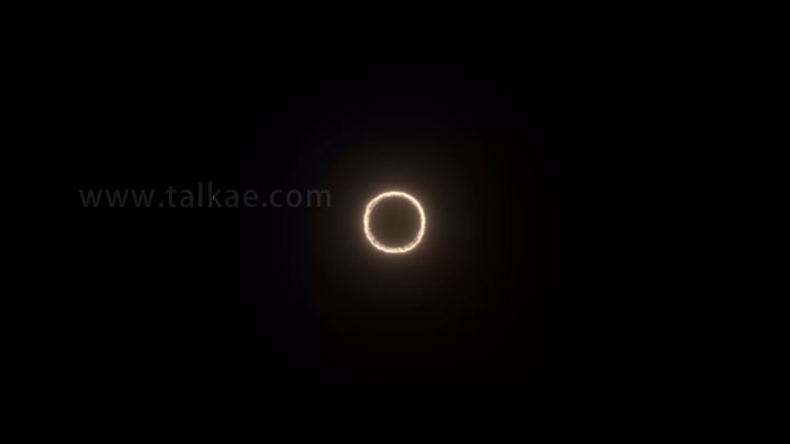 4K 黄金粒子冲击波