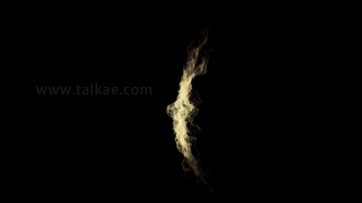 4K 金色魔法护盾侧视图