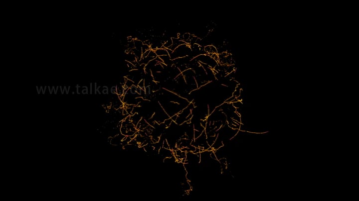 金色粒子线条魔法球