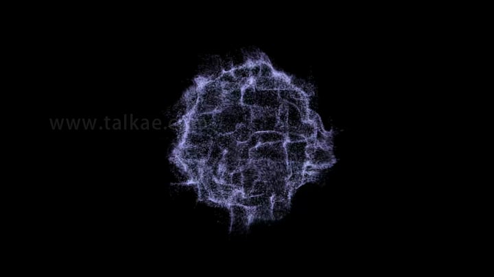 紫色粒子魔法球