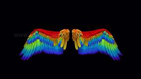 彩虹天使翅膀循环拍打_1