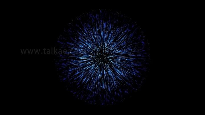 4K蓝色光纤魔法球