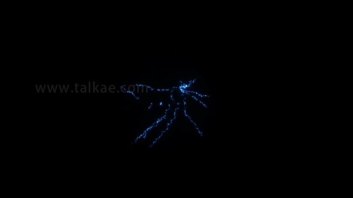 4K 空中无火花闪电-1