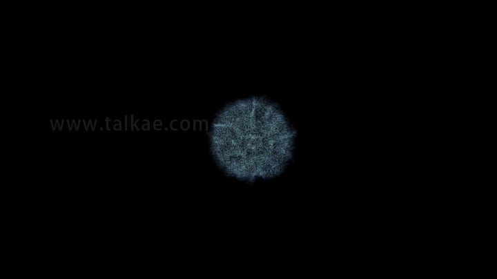 粒子爆炸扩散正视图