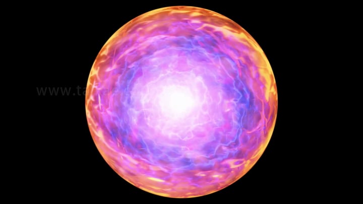 彩色魔法粒子能量球