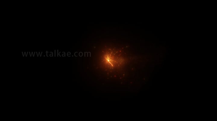 红色魔法粒子光点