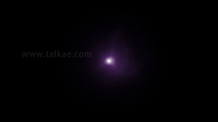 紫色魔法粒子光点