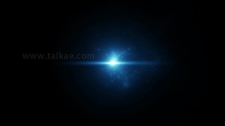 蓝色魔法粒子光点