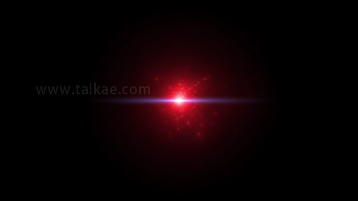 红色魔法粒子光点