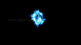 蓝色粒子巫师之火-1