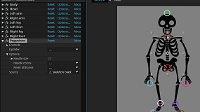 AE插件-BAO Bones v1.5.8 人体骨骼绑定IK联动