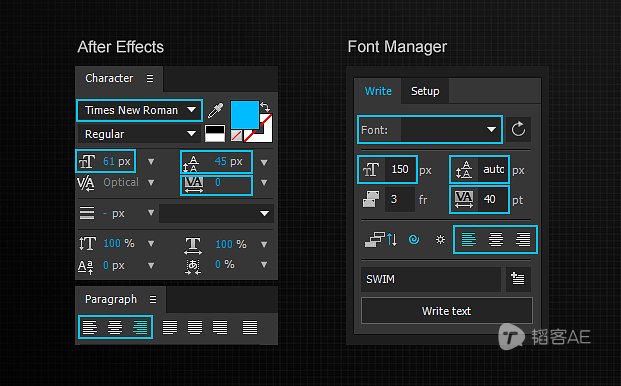 AE脚本-英文字母书写MG动画 Aescripts Font Manager+使用教程 AE脚本-第2张