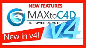 MAXtoC4D 4.8 3DSMAX模型导入C4D插件