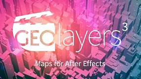 AE扩展-GEOlayers 3 v1.0.0 世界地图位置路径动画制作AE扩展