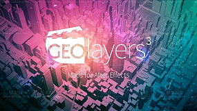 AE扩展-GEOlayers 3 v1.5.3 世界地图位置路径动画制作