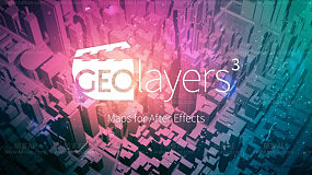 AE扩展-GEOlayers 3 v1.7.0 世界地图任意位置路径展示动画