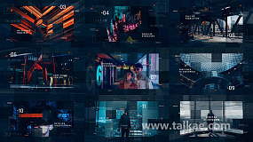 AE模板-Sci-Fi Digital Slideshow 科幻数字企业宣传图文展示