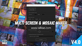AE脚本-Multi Video Screen Maker Auto v4 多屏幕视频墙自动生成