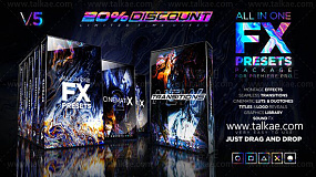 FX Presets Pack 1000多种超级转场过渡LUTs调色预设音效合集包