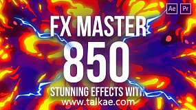 FX MASTER - MG卡通动画元素火爆炸烟雾过渡大师包