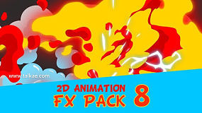 流体卡通动画素材 2D Animation FX Pack 8 - 视频素材