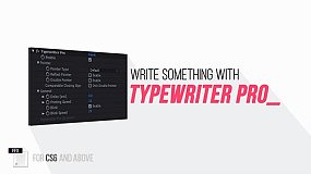 AE打字机动画效果预设 Typewriter Pro