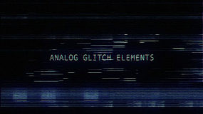 70种故障紊乱模拟信号失真元素 Motion Science – Analog Glitch Elements (4K)