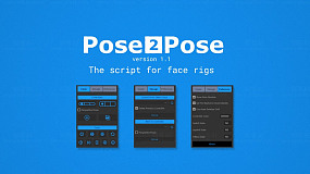 AE脚本-Pose2Pose 1.1.0 卡通角色面部绑定面部动画脚本