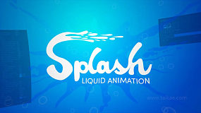 Splash 液体路径动画飞溅效果AE脚本