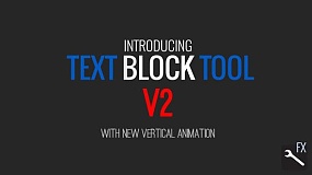 AE模板-Text Block Tool v2 文字标题出入动画工具包