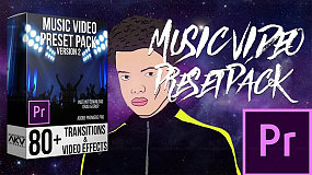 PR转场预设-Akvstudios Music Video Preset Pack v1 & v2 MV音乐类转场特效素材包