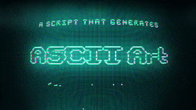 AE脚本-ASCII Generator v1.3 文字图层复古码效果