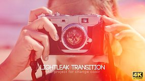 4K视频素材-Light Leak Transitions 10组镜头漏光光效闪烁转场过渡视频素材
