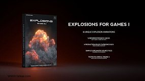 AE模板-explosions 电影游戏烟雾爆炸特效视频合成V1