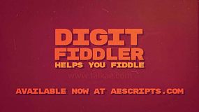 AE插件-Digit Fiddler v1.3.4 时间百分比数字滚动动画插件