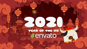 AE模板-Chinese New Year 2019猪年中国新年卡通片头 