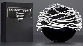 C4D插件-Spline Wrapper v3.0 三维样条线缠绕工具