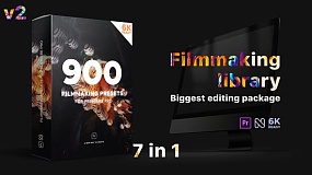 PR模板预设-900种文字标题转场预设片头调色视觉特效预设包2