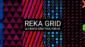 AE插件-Reka Grid v1.3.1 Win 图形矩阵网格排列自定义动画生成器