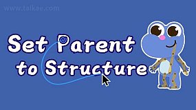 AE脚本-自动批量一键绑定角色手脚工具 Set Parent To Structure V0.3