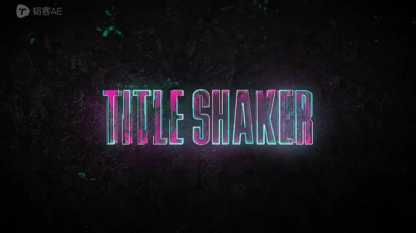 AE模板-Shake 霓虹灯抖动文字标题活动启动仪式开场视频演示动画