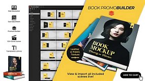 AE扩展-三维书本翻页展示图书包装介绍预设 Book Promo Builder
