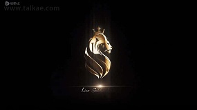 AE模板-Elegant Gold Logo 金色logo扫光发光效果演绎动画