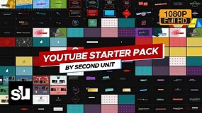 AE模板-YTB Starter Pack 4K 150种社交媒体文字标题动态图形包